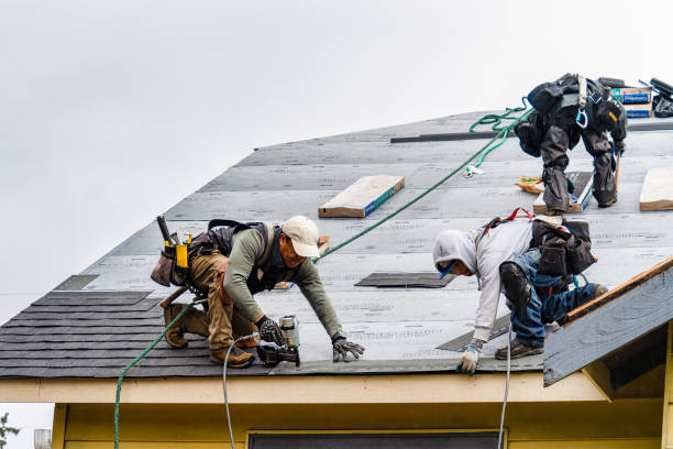 Professional Gutter Installation technician working in Concord, AL